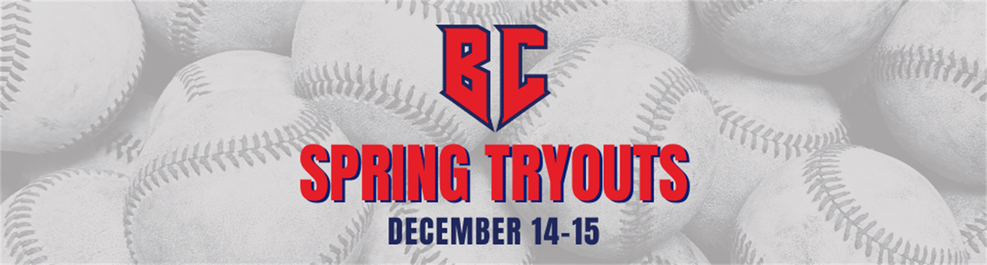 Spring Tryouts December 14-15